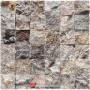 Patlatma Taş Doğal Duvar Kaplama Gümüş Moziak 5x5cm -DT1561